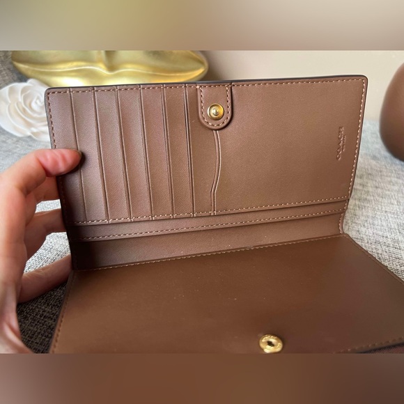$119(NWT)Coach Slim Zip Wallet In Signature Canvas - Picture 7 of 7